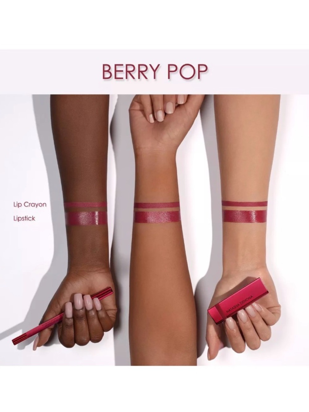 Natasha Denona|Berry Pop Voluptuous Creamy Lip Color|Berry Pop|NIB - Picture 3 of 8